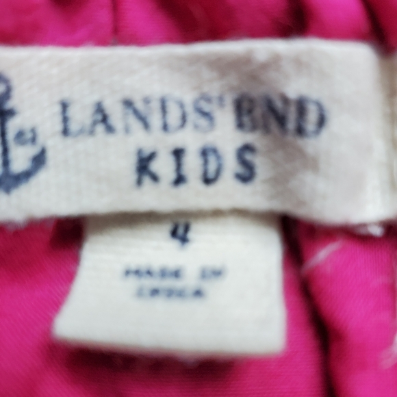 LANDS' END Girls Floral Dress - Picture 5 of 7